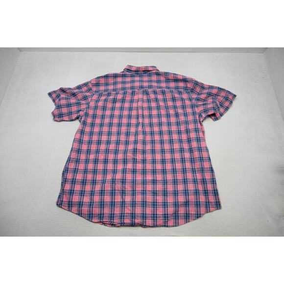 Izod Saltwater Button Up Dress Shirt Plaid Camp Shirt Mens Sz 3XLT 3XL TALL - Picture 9 of 9